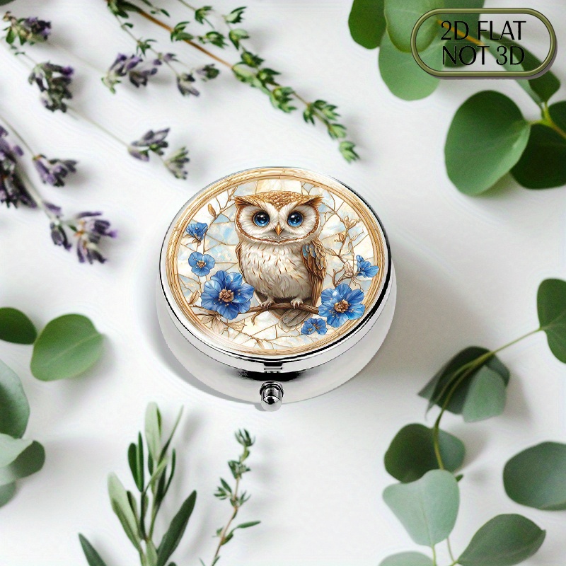 Travel Accessories As Gifts - A flat, portable, round metal pill