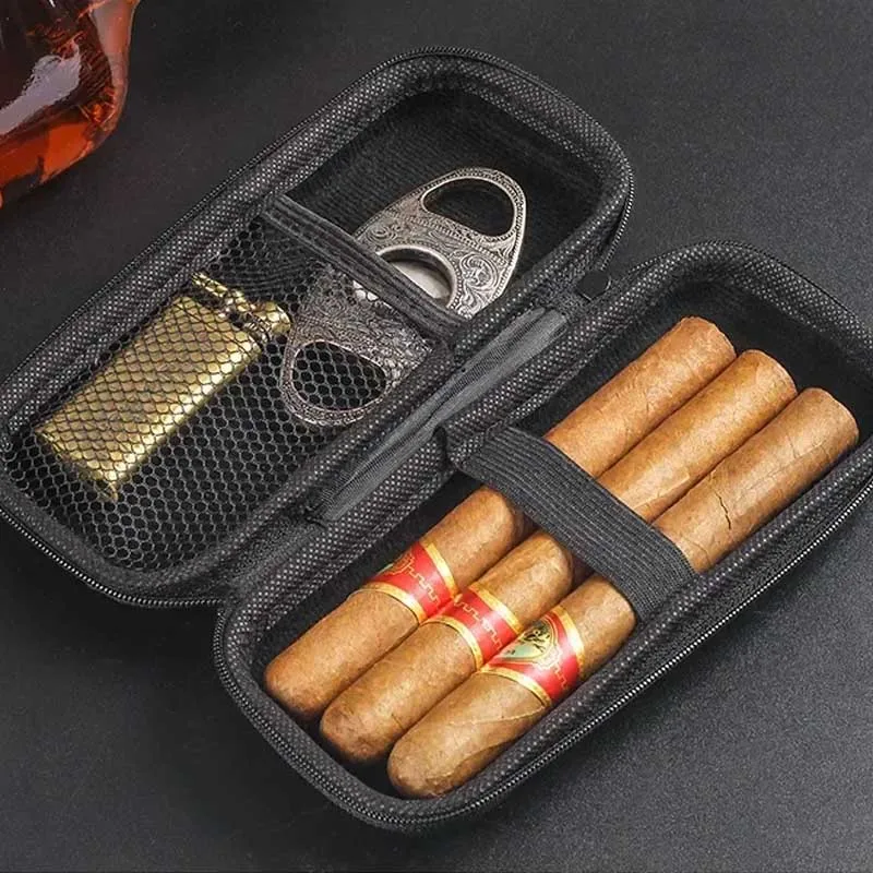 Travel Accessories Deals - Portable Cigar Case EVA Light weight