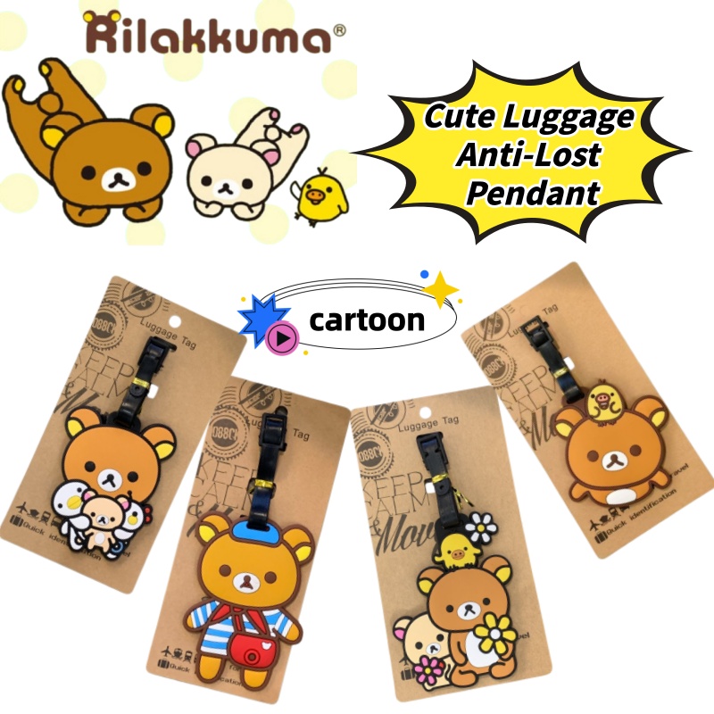 Travel Accessories Deals - Rilakkuma Creative Personalized Luggage Tag Anti-Lost