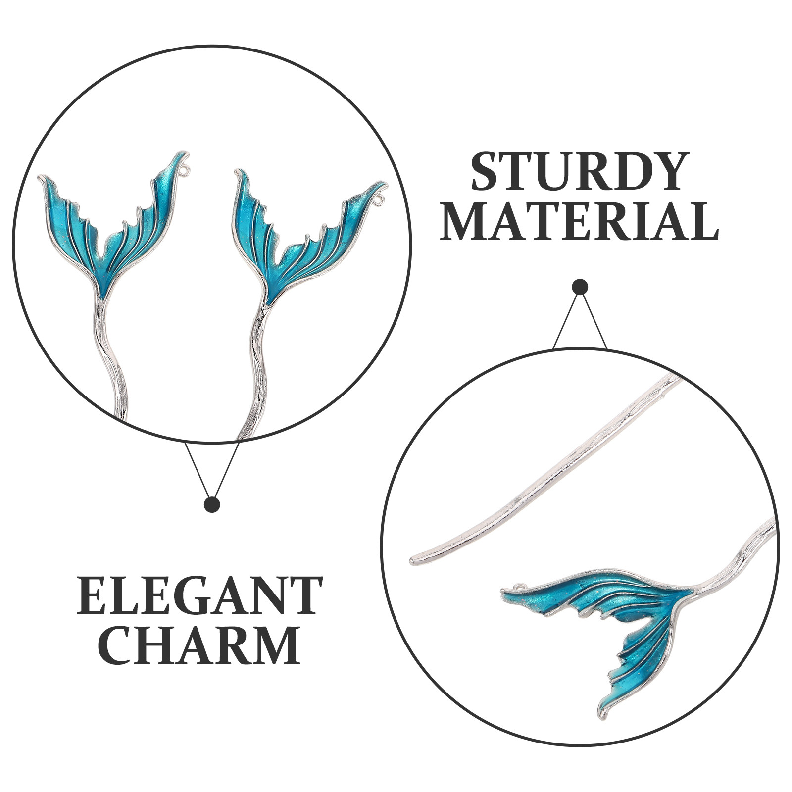 2Pcs Artistic Fishtail Hairpin - đánh giá và giá Travel Accessories Bunnings