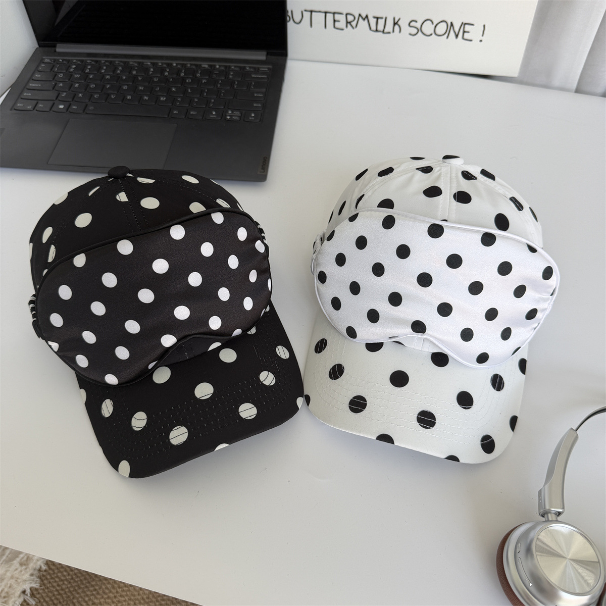 Polka Dot Baseball Cap & Eye M - đánh giá và giá Travel Accessories Kit For Women