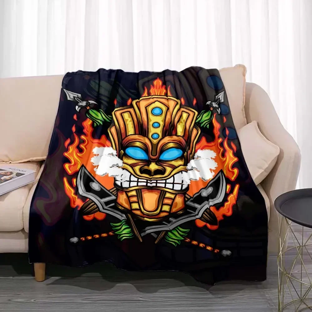 Tiki Bar Fashion Flannel Throw - đánh giá và giá Travel Accessories Hawaii