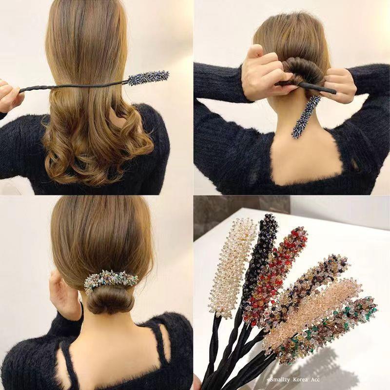 7pcs Crystal Hair Bun Maker Tw - đánh giá và giá Travel Accessories Bunnings