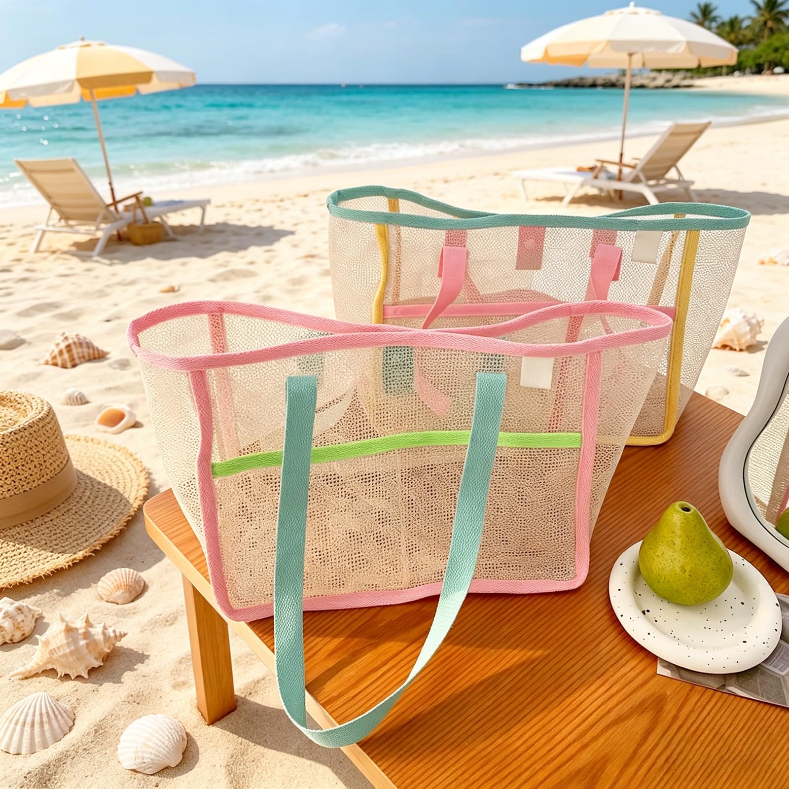 Beach Bags for Women Colorful  - đánh giá và giá Travel Accessories Deals