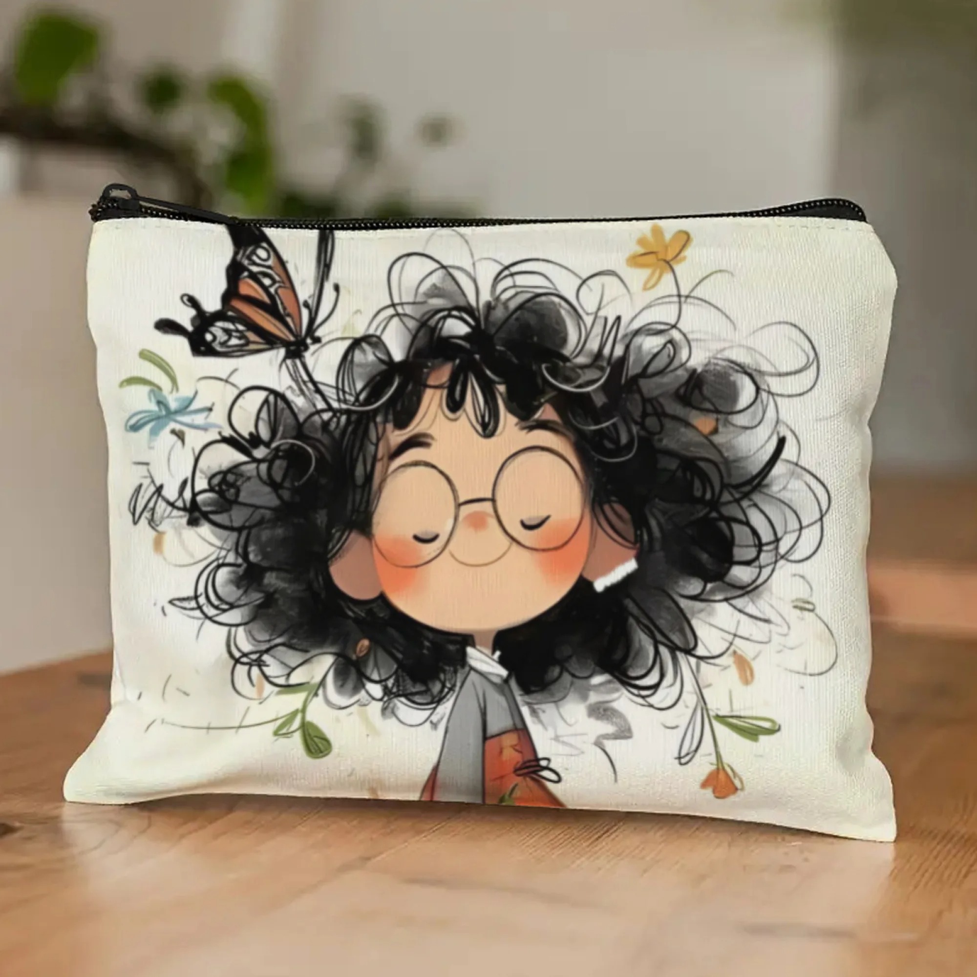 Cartoon Girl Makeup Bag Zipper - đánh giá và giá Travel Accessories Toiletry Bag
