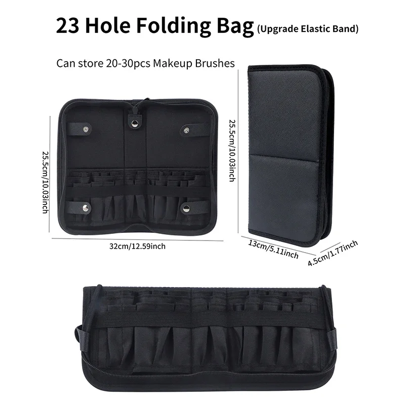 29/23 Holes Foldable Makeup Br - đánh giá và giá Travel Accessories Toiletry Bag