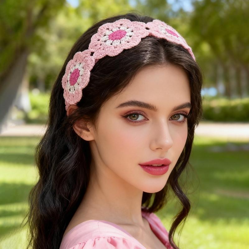 【IIOO】Knitted Flower Headband  - đánh giá và giá Travel Accessories Hawaii